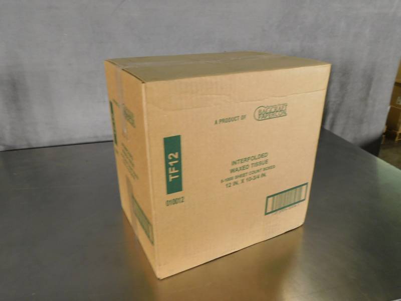 lot 3221 image: Case of Bagcraft Papercon Interfolded Waxed Tissue