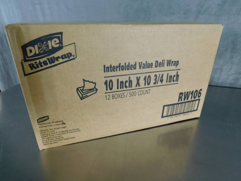 lot 3300 image: Case of Dixie Interfolded Value Deli Wrap