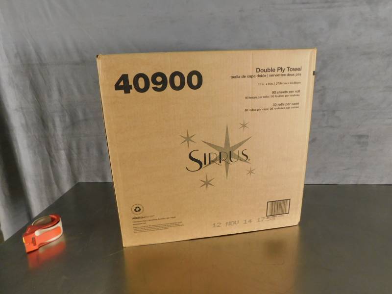 lot 3377 image: Case of Sirrus Double Ply Towels