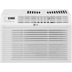 lot 61397 image: LG - 6,000 BTU 115V Window Air Conditioner with Remote Control - White