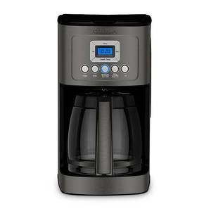 lot 62987 image: Cuisinart - 14-Cup Coffee Maker with Water Filtration - Black Stainless