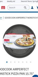 lot 63031 image: GOODCOOK AIRPERFECT NONSTICK PIZZA PAN 15.75