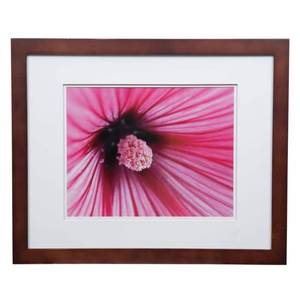 lot 63039 image: Gallery Solutions 16x20 Wide Walnut Frame with Double Mat For 11x14 Image