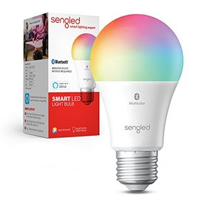 lot 63081 image: Sengled - Smart A19 LED 60W Bulb Bluetooth Mesh Works with Amazon Alexa - Multicolor