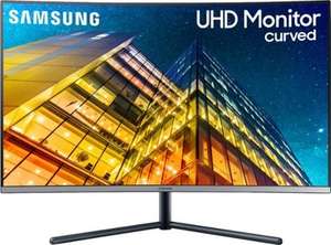 lot 63087 image: Samsung - 31.5 LCD Curved 4K UHD Monitor (HDMI) - Dark Blue Gray