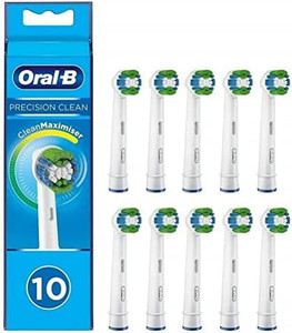 lot 63162 image: Oral-B Precision Clean Toothbrush Heads with Cleanmaximiser Bristles for Optimal Cleaning Pack of 10