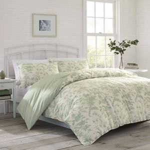 lot 63179 image: Laura Ashley Natalie 3-Pc. Duvet Cover Set, FullQueen Bedding