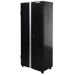 lot 63180 image: Husky Ready-to-Assemble 24-Gauge Steel Freestanding Garage Cabinet in Black (30 in. W x 72 in. H x 18 in. D)