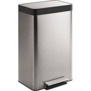 lot 63190 image: Kohler 20940-ST 13 Gallon Hands-Free Kitchen Step, Trash Can with Foot Pedal, Quiet-Close Lid, Stainless Steel (B00KG8L37U)