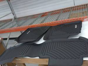lot 63218 image: OEDRO Floor Mats 3 Row Liner Set Compatible with 2021-2023 For Chevrolet Tahoe
