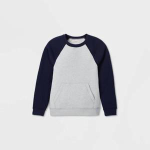 lot 63227 image: 3 PACK-Boys Adaptive Abdominal Access Fleece Sweatshirt - Cat & Jack GrayNavy S