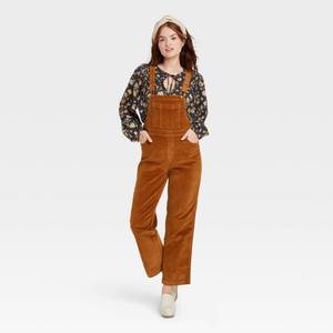 lot 63234 image: Universal Thread Co.- Brown Corduroy Overalls, W 2