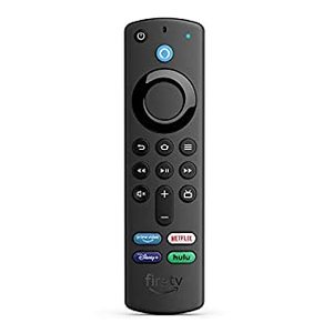 lot 63256 image: Amazon - Alexa Voice Remote (3rd Gen) with TV controls  Requires compatible Fire TV device  2021 release - Black