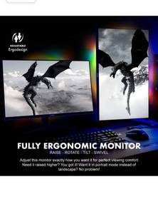 lot 63261 image: VIOTEK GFV27DAB 27�� 165Hz QHD 1440p 1ms (MPRT) Gaming Monitor with Adjustable Stand, Portrait Rotation, HDR, Freesync, 99% sRGB Widescreen VA Panel, LED Backlight, 3-Years Zero Dead Pixels, VESA
