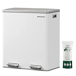 lot 63266 image: SONGMICS Trash Can, 2 x 8 Gal Garbage Can