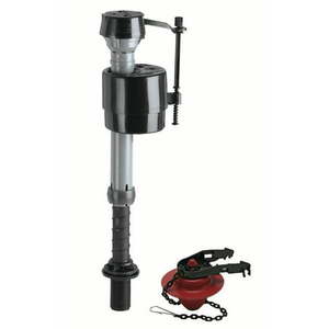 lot 39128 image: Fluidmaster 400CR Universal Toilet Fill Valve and 2 Toilet Flapper Repair Kit