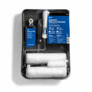 lot 39129 image: BEST Paint Roller Kit Walls Ceiling and Trim 8-Piece Paint Applicator Kit