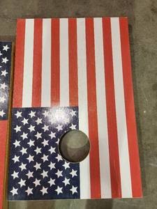 lot 39146 image: Eastpoint Solid Wood Cornhole Set