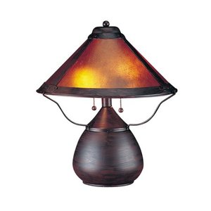 lot 38536 image: Cal Lighting Mica with Pull Chain BO-464 Table Lamp