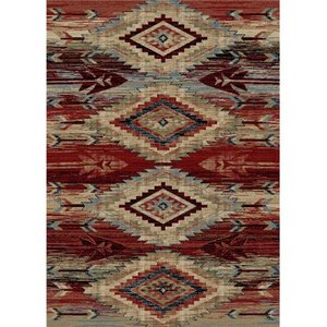 lot 38551 image: Mayberry Rug AD8980 5X8 5 ft. 3 in. x 7 ft. 3 in. American Destination Broken Bow Area Rug Multi Color