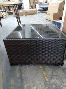 lot 38572 image: Outdoor Brown WICKER Coffee Table