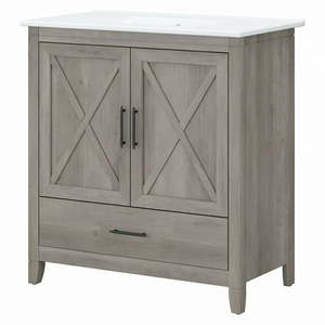 lot 38574 image: Bush Furniture Key West 32W Bathroom Vanity Cabinet