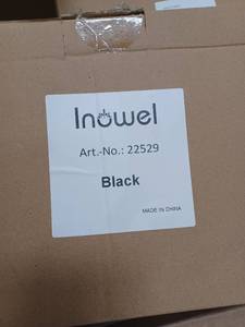 lot 38610 image: PAIR OF INOWEL WALL LIGHT OUTDOOR LED SENSOR LIGHT,BLACK