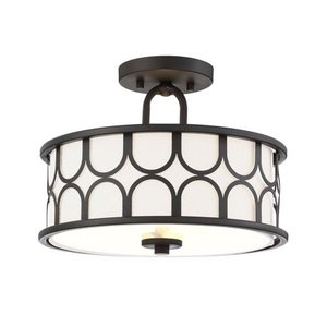 lot 38624 image: Trade Winds Lighting TW80020-ORB Courtland Ceiling Light in Oil Rubbed Bronze