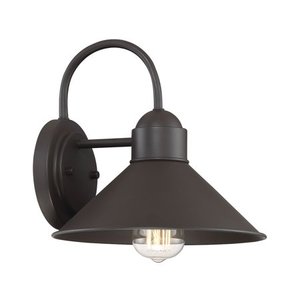 lot 38626 image: Savoy House Meridian 1 Light Outdoor Wall Sconce - Oil Rubbed Bronze - M50018ORB