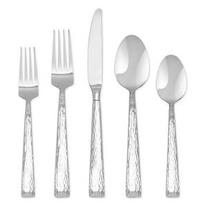 lot 38630 image: Hampton Forge Brocade Hammered 45 Piece Set, Service for 8