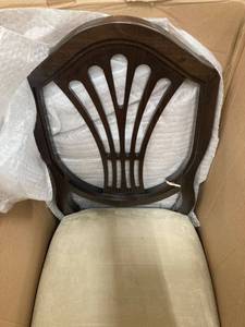 lot 38662 image: BUCKINGHAM DINING CHAIR WALNUT 1 ONLY