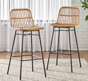 lot 38663 image: LIFESTOREY 24 INCH GREENVILLE COUNTER STOOL SET OF 2