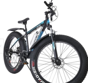 lot 38548 image: SUPERBROS 26 Mountain Bike Fat Tire Bicycle 17 Aluminum Frame Full Suspension Bike MTB