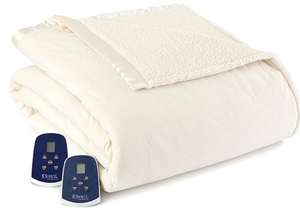 lot 38567 image: Shavel Home Products Electric Blanket EB Queen Ivory