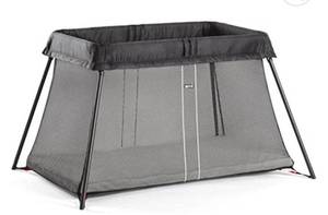 lot 38510 image: BabyBjorn Travel Crib Light - Black