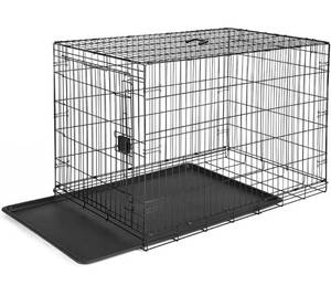 lot 38860 image: Amazon Basics Folding Dog Cage Metal Crate Single Door