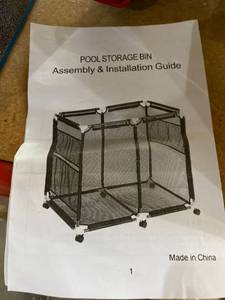 lot 38864 image: Pool Storage Bin