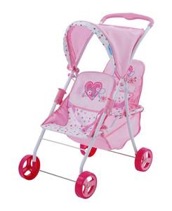 lot 38922 image: Hauck Love Heart Pretend Play Twin Baby Dolls Stroller
