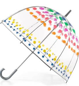 lot 38926 image: UMBRELLA, CLEAR - POKA DOT