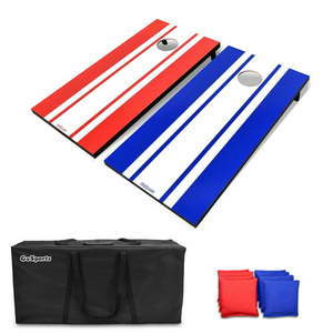 lot 38940 image: GoSports Regulation Size Classic Cornhole Set - Red & Blue