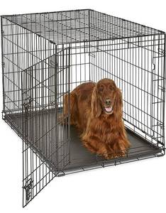 lot 38698 image: MidWest Homes for Pets Newly Enhanced Single & Double Door New World Dog Crat...