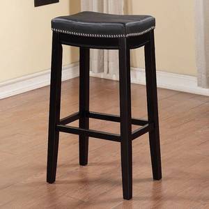 lot 38702 image: Linon Claridge Bar Stool Black