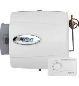 lot 38708 image: Aprilaire 500m Whole Home Humidifier, Manual Compact Furnace Humidifier, Larg...