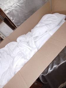 lot 38714 image: MATTRESS PADCOVER, WHITE, 108X98