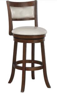 lot 38787 image: OSP HOME FURNISHINGS SWIVEL STOOL 30�� DARK WALNUT COLOR
