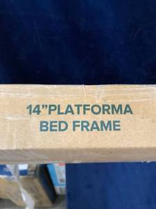lot 38977 image: ZINUS Lorelai 14 Inch Metal Platform Bed Frame  Mattress Foundation with Ste...