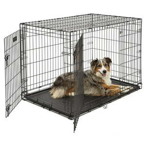 lot 38989 image: MidWest Homes For Pets Double Door iCrate Metal Dog Crate 42