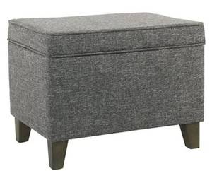 lot 38995 image: HOMEPOP MEDIUM STORAGE OTTOMAN N7697S-F2182