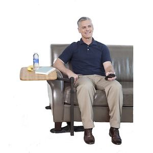 lot 40130 image: Able Life Swivel TV Tray Table Adjustable Laptop Desk and Dinner Tray