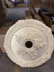 lot 40138 image: Ekena Millwork CM26ATFLS Attica With Rose Ceiling Madallion